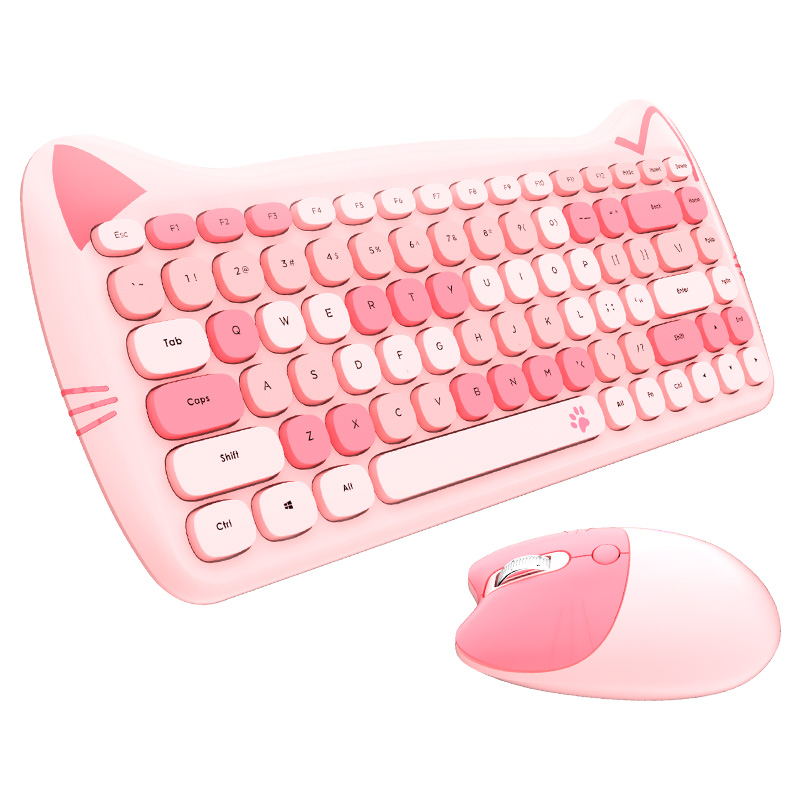 Teclado Inalámbrico Gato Geezer Catty + Mouse - Imagen 9