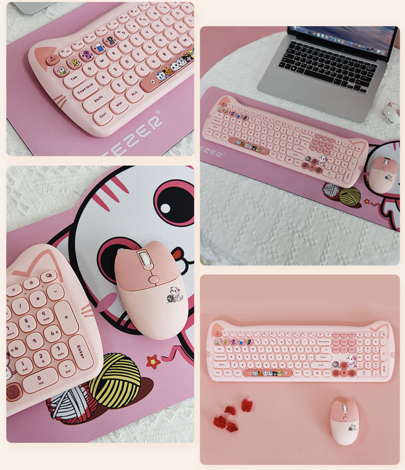Teclado Gato Geezer Catty Plus + Mouse - Imagen 2