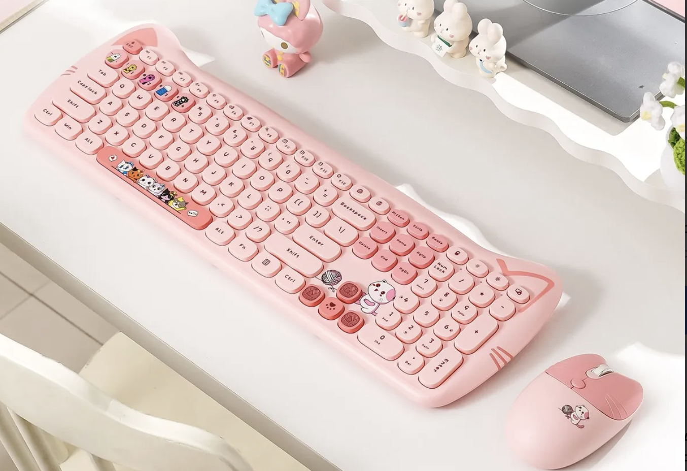 Teclado Gato Geezer Catty Plus + Mouse - Imagen 4