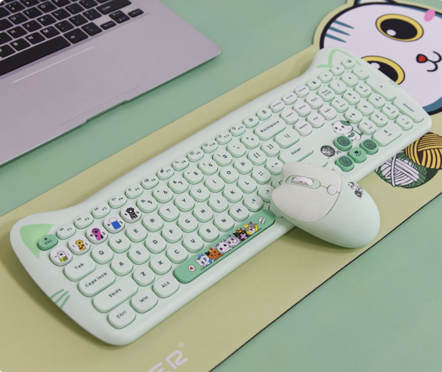 Teclado Gato Geezer Catty Plus + Mouse - Imagen 6