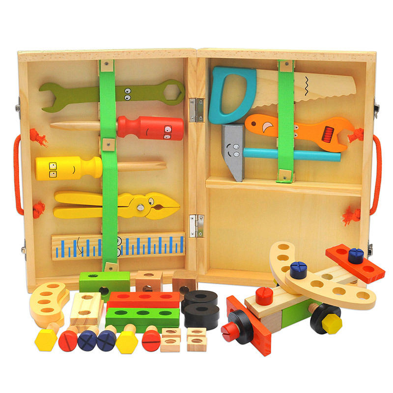 Caja de Herramientas de Madera Montessori - Imagen 2