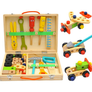 Caja de Herramientas de Madera Montessori